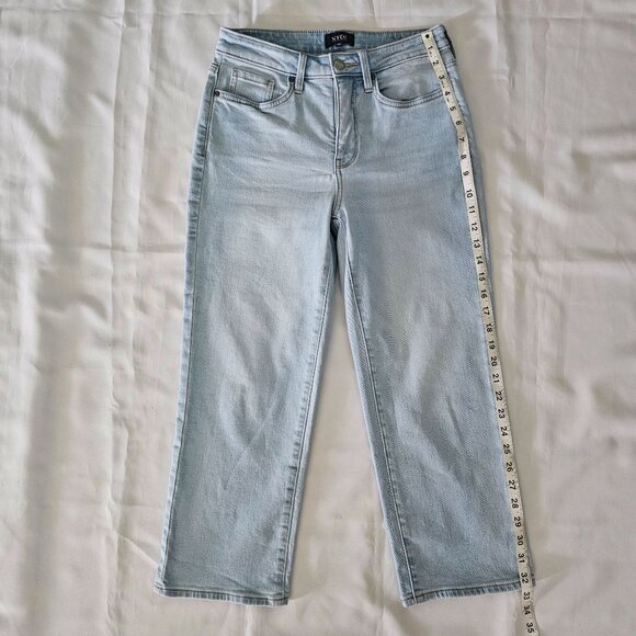 NYDJ Women's Brightside Lift Tuck Technology Crop Straight Leg Jeans Size 00/XS - Picture 14 of 14